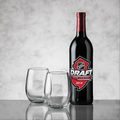 Cabernet Wine & 2 Stanford Wine Glass Gift Set (VividPrint)
